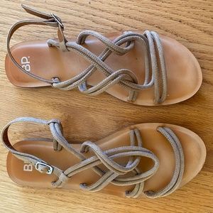 BP. Strappy Brown Sandals